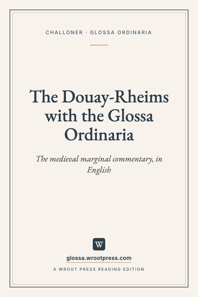 Cover of The Douay-Rheims with the Glossa Ordinaria