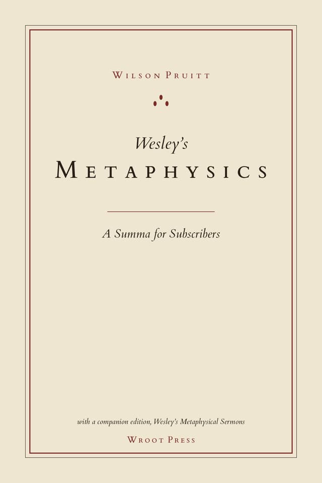 Cover of Wesley's Metaphysics